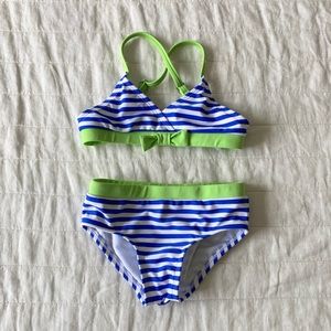 Land's End Striped Bikini Size 3T